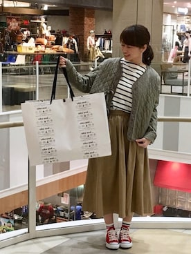 「CONVERSE（コンバース）のconverse（コンバース） ALL STAR OX（オールスターOX）（スニーカー）」を使った、高野軍曹さん（レディース・158cm）の春コーディネート