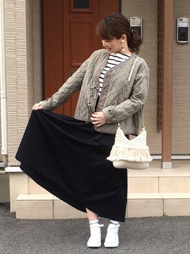 高野軍曹さん（レディース・158cm）の春コーディネート