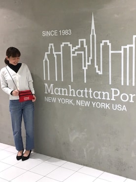 「ハイウエストストレートジーンズ」｜高野軍曹さん（レディース・158cm）の春コーディネート