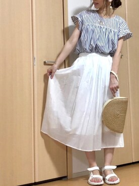 高野軍曹さん（レディース・158cm）の夏コーディネート