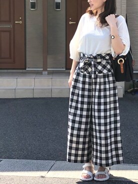 「BCSTOCK」｜「アイテム（アクセサリー）」を使った、高野軍曹さん（レディース・158cm）の夏コーディネート