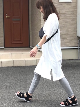 「SHAKA」｜「アイテム（その他）」を使った、高野軍曹さん（レディース・158cm）の夏コーディネート