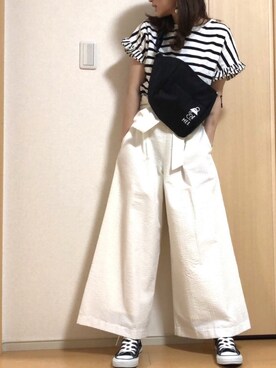 高野軍曹さん（レディース・158cm）の夏コーディネート