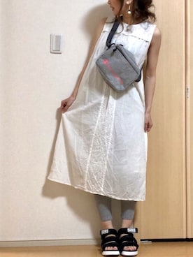 「SHAKA」｜「アイテム（その他）」を使った、高野軍曹さん（レディース・158cm）の夏コーディネート