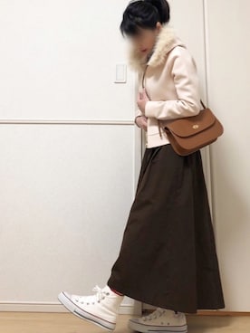 高野軍曹さん（レディース・158cm）の冬コーディネート