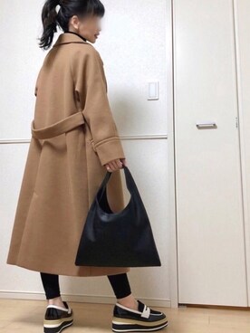 高野軍曹さん(レディース・158cm)の冬コーディネート