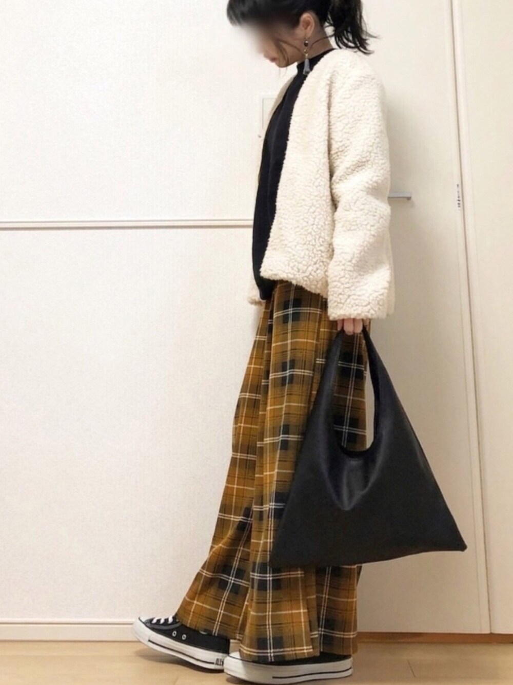 SLOBE IENA（スローブイエナ）の「ボア Vネック ノーカラー