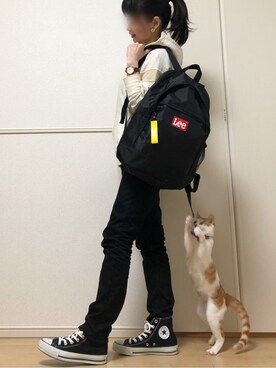 「Juicyのアイテム」を使った、高野軍曹さん（レディース・158cm）の冬コーディネート