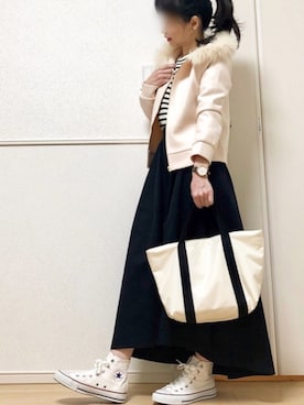 高野軍曹さん（レディース・158cm）の冬コーディネート