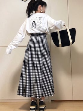 「MAJALIS（マヤリス）のアイテム」を使った、高野軍曹さん（レディース・158cm）の春コーディネート