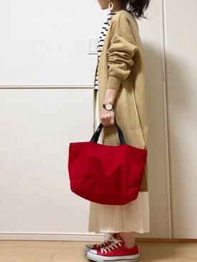 「CONVERSE（コンバース）のconverse（コンバース） ALL STAR OX（オールスターOX）（スニーカー）」を使った、高野軍曹さん（レディース・158cm）の春コーディネート