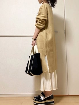 「MAJALIS（マヤリス）のアイテム」を使った、高野軍曹さん（レディース・158cm）の春コーディネート