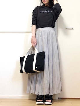 「MAJALIS（マヤリス）のアイテム」を使った、高野軍曹さん（レディース・158cm）の春コーディネート