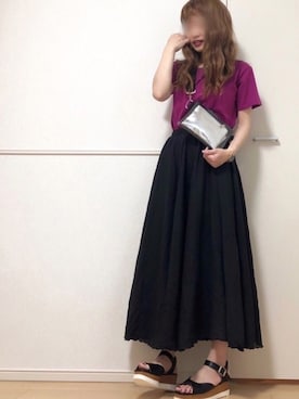 「zootie」｜「アイテム（サンダル）」を使った、高野軍曹さん（レディース・157cm）の夏コーディネート