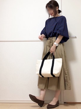 「MAJALIS（マヤリス）のアイテム」を使った、高野軍曹さん（レディース・158cm）の夏コーディネート