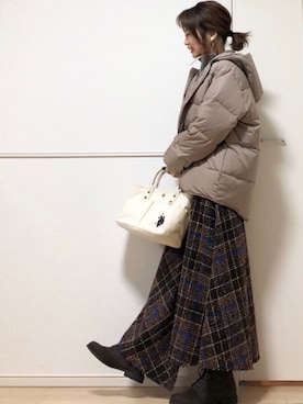 高野軍曹さん(レディース・158cm)の冬コーディネート
