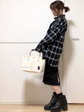 高野軍曹さん(レディース・158cm)の冬コーディネート