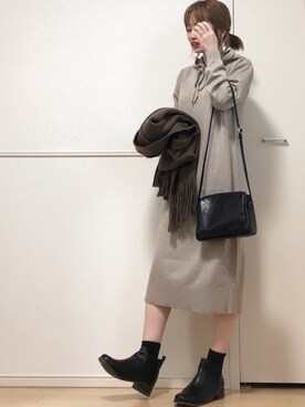 高野軍曹さん（レディース・158cm）の冬コーディネート