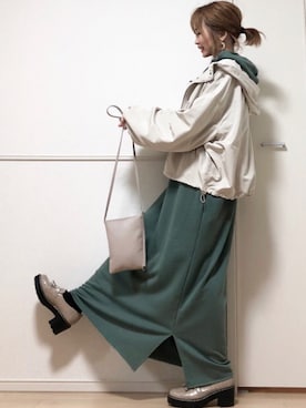 高野軍曹さん（レディース・158cm）の冬コーディネート