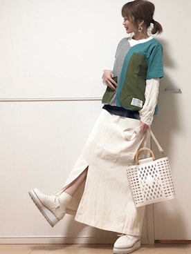 高野軍曹さん（レディース・158cm）の春コーディネート