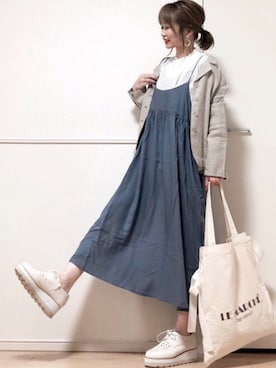 「アンドイット」｜高野軍曹さん（レディース・158cm）の春コーディネート