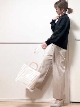 「ポインテッドトゥパンプス」｜高野軍曹さん（レディース・158cm）の春コーディネート