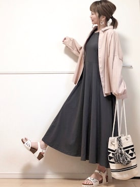 「JoyWalker（ジョイウォーカー）のアイテム」を使った、高野軍曹さん（レディース・158cm）の春コーディネート