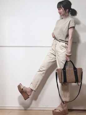 「coen」｜高野軍曹さん（レディース・158cm）の春コーディネート