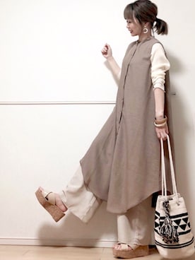 高野軍曹さん（レディース・158cm）の春コーディネート