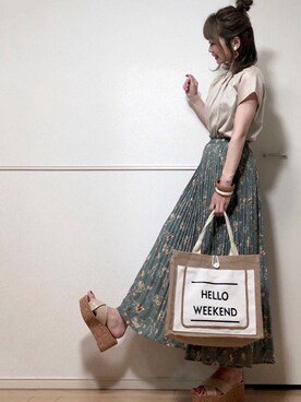 高野軍曹さん（レディース・158cm）の春コーディネート