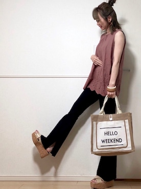 高野軍曹さん(レディース・158cm)の春コーディネート