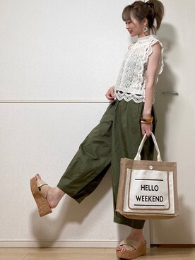 高野軍曹さん（レディース・158cm）の春コーディネート