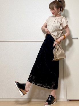 高野軍曹さん（レディース・158cm）の春コーディネート