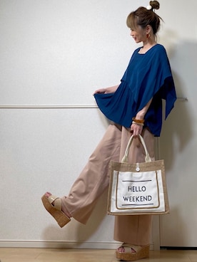 高野軍曹さん（レディース・158cm）の夏コーディネート