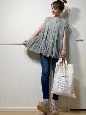 高野軍曹さん（レディース・158cm）の夏コーディネート