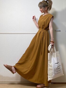 高野軍曹さん(レディース・158cm)の夏コーディネート