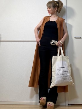 高野軍曹さん（レディース・158cm）の夏コーディネート