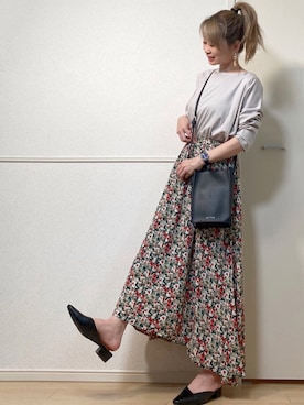 「green（グリーン）のアイテム」を使った、高野軍曹さん（レディース・158cm）の夏コーディネート