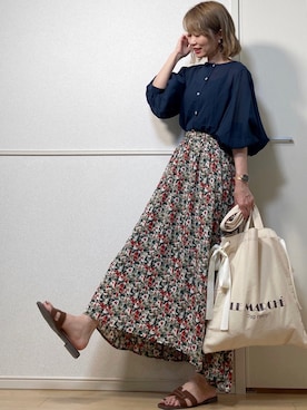 「アーバンリサーチ」｜「アイテム（アナログ腕時計）」を使った、高野軍曹さん（レディース・158cm）の夏コーディネート