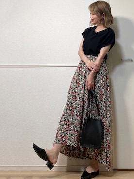 「アーバンリサーチ」｜「アイテム（アナログ腕時計）」を使った、高野軍曹さん（レディース・158cm）の夏コーディネート