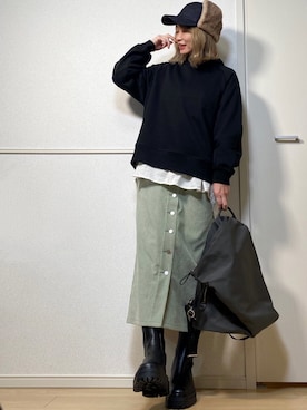 高野軍曹さん（レディース・158cm）の秋コーディネート