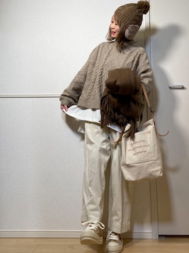 高野軍曹さん（レディース・158cm）の秋コーディネート