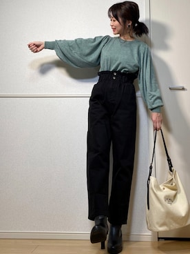 高野軍曹さん(レディース・158cm)の冬コーディネート