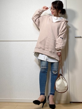 高野軍曹さん（レディース・158cm）の冬コーディネート