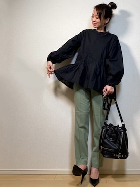 高野軍曹さん（レディース・158cm）の春コーディネート