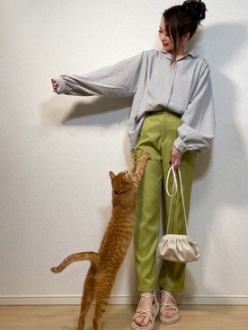 「RECTANGLE」｜高野軍曹さん（レディース・158cm）の春コーディネート