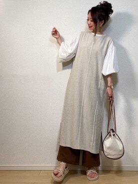 高野軍曹さん（レディース・158cm）の春コーディネート