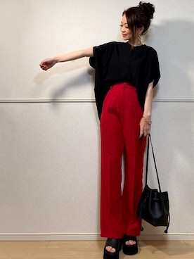 「crie conforto」｜「アイテム（その他）」を使った、高野軍曹さん（レディース・158cm）の春コーディネート