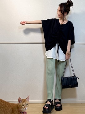 高野軍曹さん（レディース・158cm）の春コーディネート