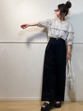 「RECTANGLE」｜高野軍曹さん（レディース・158cm）の春コーディネート